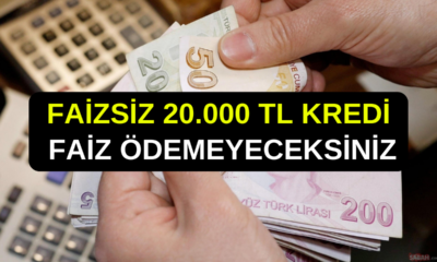 Faiz Ödemek İstemeyenlere 20.000 TL FAİZSİZ KREDİ! Tek Tuşla Paranız Hesabınızda