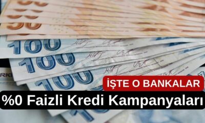 Paraya İhtiyacı Olanlara Kredi Fırsatları! Bankaların %0 Faizli Kredi Kampanyaları!
